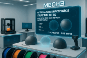 Всё о 3D печати 31 низ, настройки для PETG от ряби и впадин